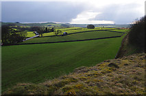 SK1556 : View over farmland from the Tissington Trail by Ian Taylor