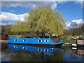 Narrowboat near Ballot Box Bridge