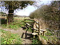 Stuckton, footpath junction