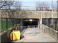 Underpass under the A57