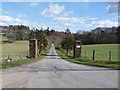 Driveway to the Pearsie Estate