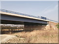 TQ9165 : Sittingbourne North Relief Road over Sittingbourne and Kemsley Light Railway (2) by David Anstiss