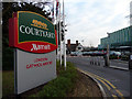 Entrance to Courtyard Marriott Hotel, Gatwick