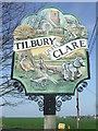 Tilbury Juxta Clare Village Sign