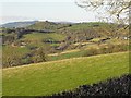 View towards Montgomery from Cefn y Coed