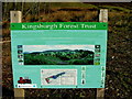 NG3957 : Information board for Kingsburgh Forest Trust by Dave Fergusson