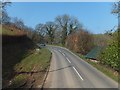 Bend in the road at Morchard Mill 