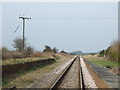 Railway towards Scarborough at the former Speeton Station