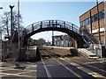 Camberley Station from the level crossing