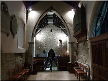 TR1557 : Looking towards the ancient west wall of St. Martin's church, Canterbury by pam fray
