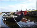 Viking ship in Corrie harbour