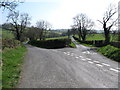 Parting of the ways - the junction of Lisnacroppan and Bronte Roads