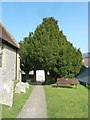 St Leonard, Denton: church path