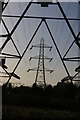 Pylon line north of Downe