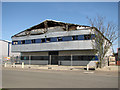 Burnt-out industrial premises at Rackheath Industrial Estate