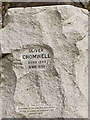 SJ8189 : Cromwell Statue, Inscription by David Dixon
