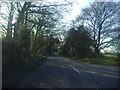 Pootings Road at the junction of Mapleton Road