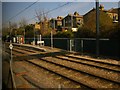 Avenue Road tram stop, from a passing train