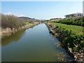 Looking eastwards along the Royal Military Canal from the Seaview Footbridge