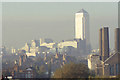 TQ3780 : Canary Wharf from Greenwich Park, 1997: telephoto shot by Christopher Hilton