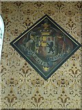 TQ4509 : St Mary, Glynde: hatchment (II) by Basher Eyre