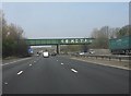 M57 motorway - Liverpool-Manchester railway bridge