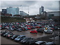 Car park on the demolished Boddingtons brewery site