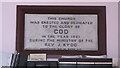 Congregational Church plaque