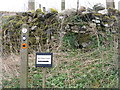 Footpath signs near Bonjedward