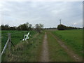 Farm track running north near Hawton