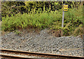 J2263 : Railway milepost, The Maze near Lisburn by Albert Bridge