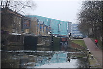 TQ3682 : Regents Canal - Mile End Lock by N Chadwick
