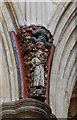 SX9292 : Carved Corbel, Exeter Cathedral by Julian P Guffogg