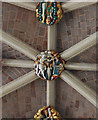 SX9292 : Becket Boss, Exeter Cathedral by Julian P Guffogg