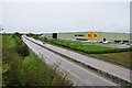 From Pigeonhay Bridge looking along the A50