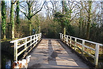SU7951 : Basingstoke Canal - swing bridge by N Chadwick