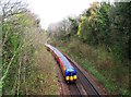 Train near Cross Lanes Bridge, Guildford