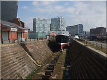 SJ3389 : Graving dock Liverpool by Richard Hoare