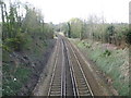 Railway line from Purley Downs Road