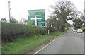 Oakmere crossroads from A49 north