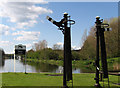 Northwich - semaphores at Hunts Locks