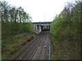 Manchester to Wigan Railway west of Wardley Hall Road