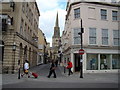 View of the St Michael with St Paul church from Milsom Street