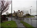 Junction of Pittington Lane with the A690