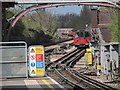 Train approaching Colindale station