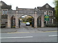 SS7789 : Grade II listed Gateway to Talbot Memorial Park, Port Talbot by Jaggery