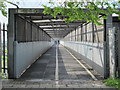 Pedestrian way by the North Circular over railway lines west of Neasden station