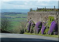 Lane and wall at the top of the hill, Palterton