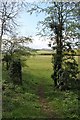 Entrance to Public footpath at Harrington Hill