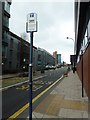 Bus stop at the junction of Furnival Street and Arundel Lane